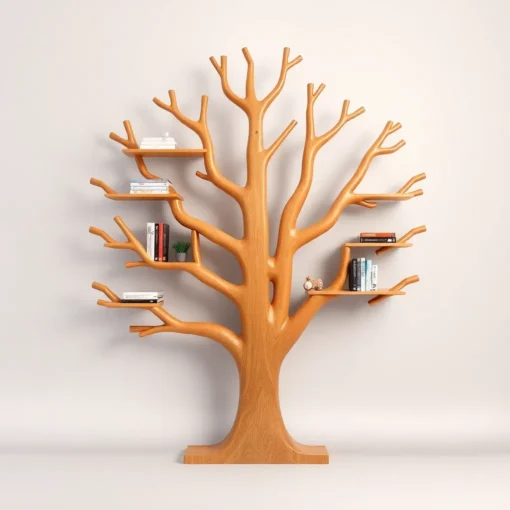 Unique Book Tree Shelf, The Perfect Addition to Any Space gifts for relatives - Solid Wood Tree-Inspired Decorative Bookshelf for Home & Office